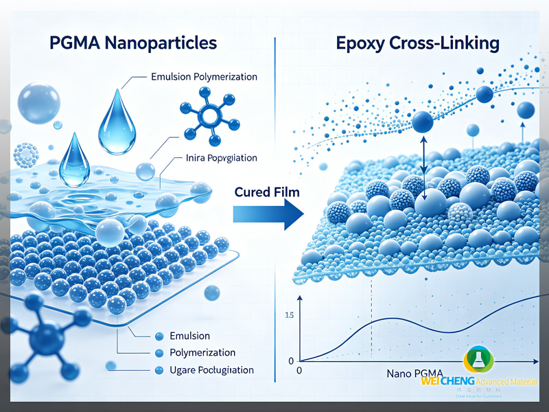 Synthesis and Curing of Poly(glycidyl methacrylate) (PGMA) Nanoparticles